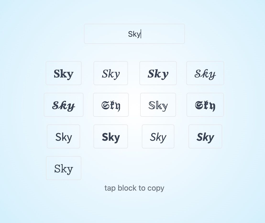 Stylized Letters